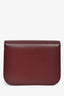 Celine Burgundy Leather Medium Box Bag