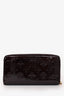 Louis Vuitton Burgundy Monogram Vernis Zippy Wallet