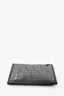 Prada Black Croc Embossed Leather Card Holder