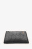 Prada Black Croc Embossed Leather Card Holder