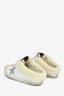 Golden Goose White/Pink Sherpa Slip On Sneakers Size 37