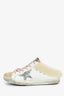 Golden Goose White/Pink Sherpa Slip On Sneakers Size 37