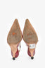 Christian Dior Burgundy Patent 'J'adior' Slingback Kitten Heels Size 38
