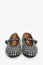 Alaia Black Leather Crystal Studded Ballet Flats Size 37.5