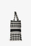 Christian Dior 2021 Black/White Houndstooth Medium Book Tote