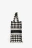 Christian Dior 2021 Black/White Houndstooth Medium Book Tote