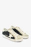 Golden Goose Taupe Glitter Superstar Sneakers Size 37