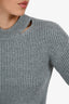 Proenza Schouler Grey Wool Crop Sweater Size XS