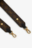 Louis Vuitton Black Leather Monogram Canvas Adjustable Bandoulière Strap