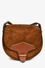 Isabel Marant Brown Suede Crossbody Saddle Bag