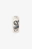 Gucci Sterling Silver Blind For Love Wide Ring Size 24
