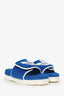 Gucci x Adidas Blue Terry Cloth Slides Size 10 Mens