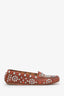 Isabel Marant Brown Leather Studded Loafers Size 37