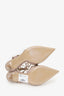 Valentino Nude Patent Leather Rockstud Cage Heels Size 37