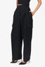 The Frankie Shop Black Cargo Style Trousers Size L