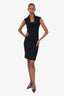 Louis Vuitton Black Cashmere Sleeveless Dress Size 36