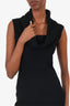 Louis Vuitton Black Cashmere Sleeveless Dress Size 36