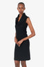 Louis Vuitton Black Cashmere Sleeveless Dress Size 36