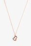 Qeelin 18K Rose Gold Diamond Set Petite Wulu Pendant Necklace