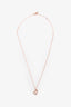 Qeelin 18K Rose Gold Diamond Set Petite Wulu Pendant Necklace