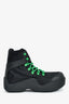 Bottega Black/Green Nylon/Rubber Boots Size 41