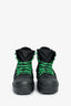 Bottega Black/Green Nylon/Rubber Boots Size 41