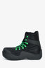 Bottega Black/Green Nylon/Rubber Boots Size 41