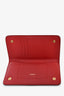 Burberry Red Leather 'Rowe' Wallet