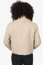 Louis Vuitton Cream Mink Shearling Reversible Coat Estimated Size 40