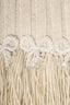 Pre-Loved Chanel™ Beige Cashmere Beaded Scarf