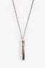 Tiffany & Co. Sterling Silver 1837 Bar Pendant Necklace