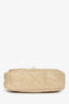 Pre-Loved Chanel™ Beige Goatskin Leather 'Chanel 19' Small Flap Shoulder Bag