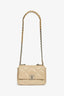 Pre-Loved Chanel™ Beige Goatskin Leather 'Chanel 19' Small Flap Shoulder Bag