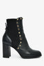 Valentino Black Leather Rockstud Chelsea Boots Size 38.5