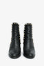 Valentino Black Leather Rockstud Chelsea Boots Size 38.5