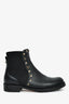 Valentino Black Leather Rockstud Ankle Boots Size 37.5