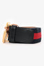 Gucci Black/Navy/Red Leather GG Marmont Belt Size 90