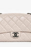 Pre-Loved Chanel™ 2014 Light Taupe Aged Calfskin Leather Jumbo Single Flap