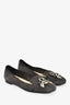 Christian Dior Grey Suede Bee Graphic Ballet Flats Size 41