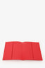 Versace Red Leather Pattern Passport Holder