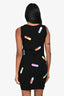 Moschino Black Pill Printed Knit Dress Est. Size S