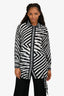 Versus Versace Black/White Striped Shirt Dress Size 42