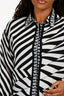 Versus Versace Black/White Striped Shirt Dress Size 42