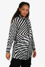 Versus Versace Black/White Striped Shirt Dress Size 42
