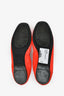 Hermes Orange Patent Ballet Flats Size 36.5