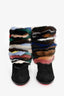 Christian Louboutin Multioloured Mink Black Suede 'Alexandra 70' Boots Size 37