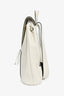 Brunello Cucinelli White Leather Monili Backpack