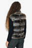 Loro Piana Dark Grey Chinchilla/Cashmere Vest