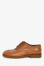 Maison Margiela Brown Leather Tabi Derby Loafers Size 36.5