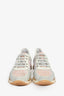 Rene Caovilla Pink/Silver Lace Crystal Sneakers Size 37